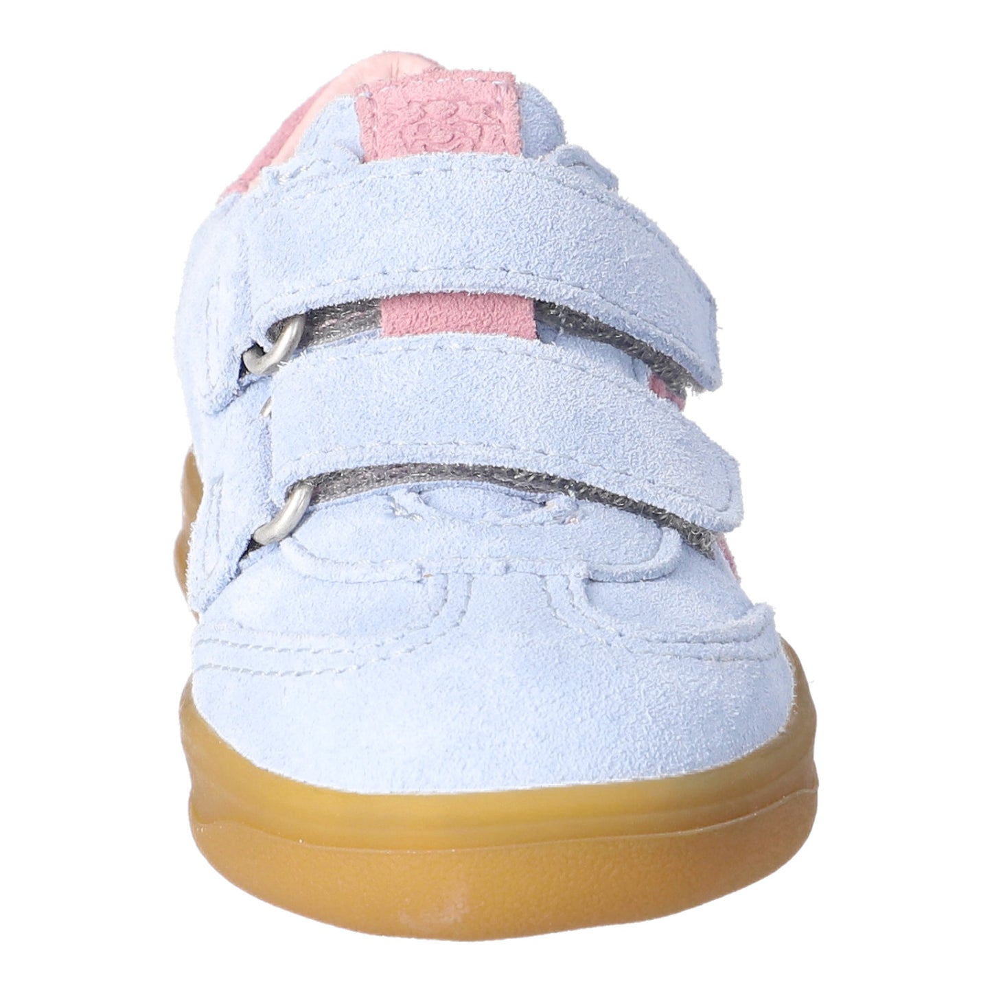 Dakota Pale Blue And Pink Suede And Leather Sneaker Style Shoe