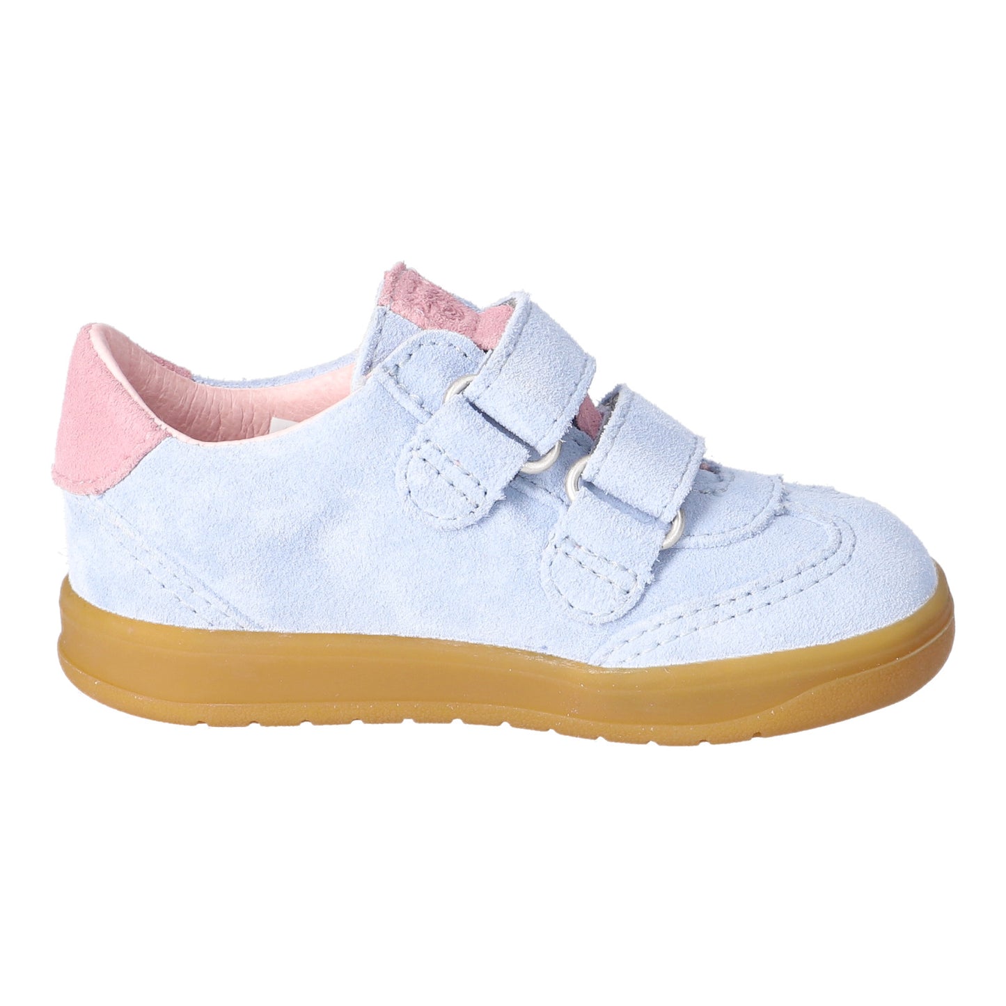 Dakota Pale Blue And Pink Suede And Leather Sneaker Style Shoe