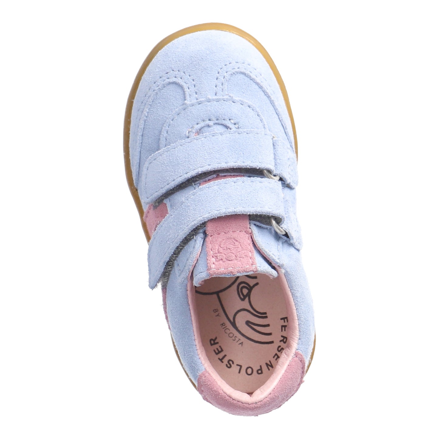 Dakota Pale Blue And Pink Suede And Leather Sneaker Style Shoe