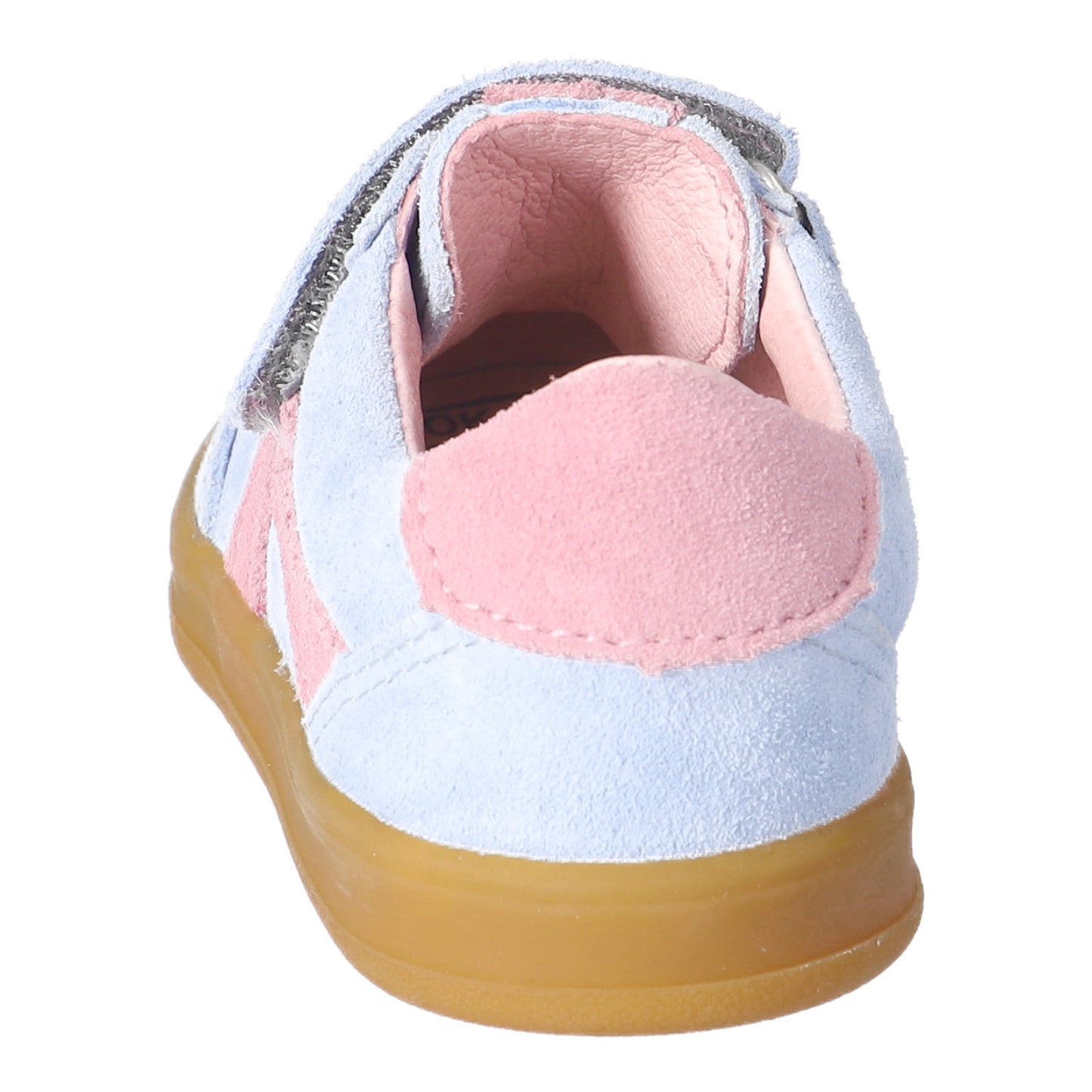 Dakota Pale Blue And Pink Suede And Leather Sneaker Style Shoe