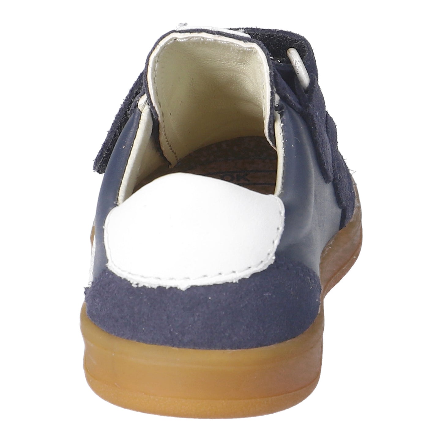 Dakota Navy And White Suede And Leather Sneaker Style Shoe