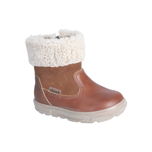 Jiminy Waterproof And Warm Lined Leather Boot in Nougat Tan