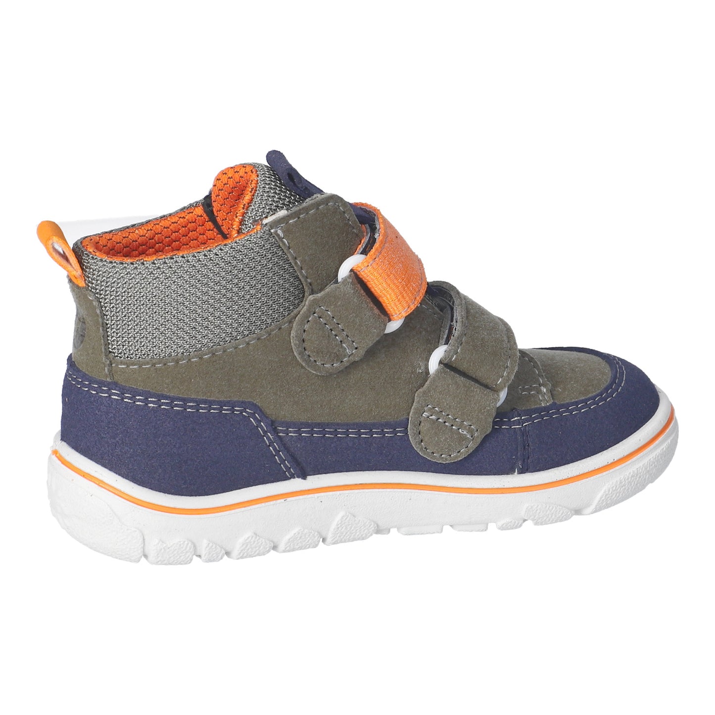 Joko Barefoot Vegan Waterproof Boot Olive/Navy/Orange