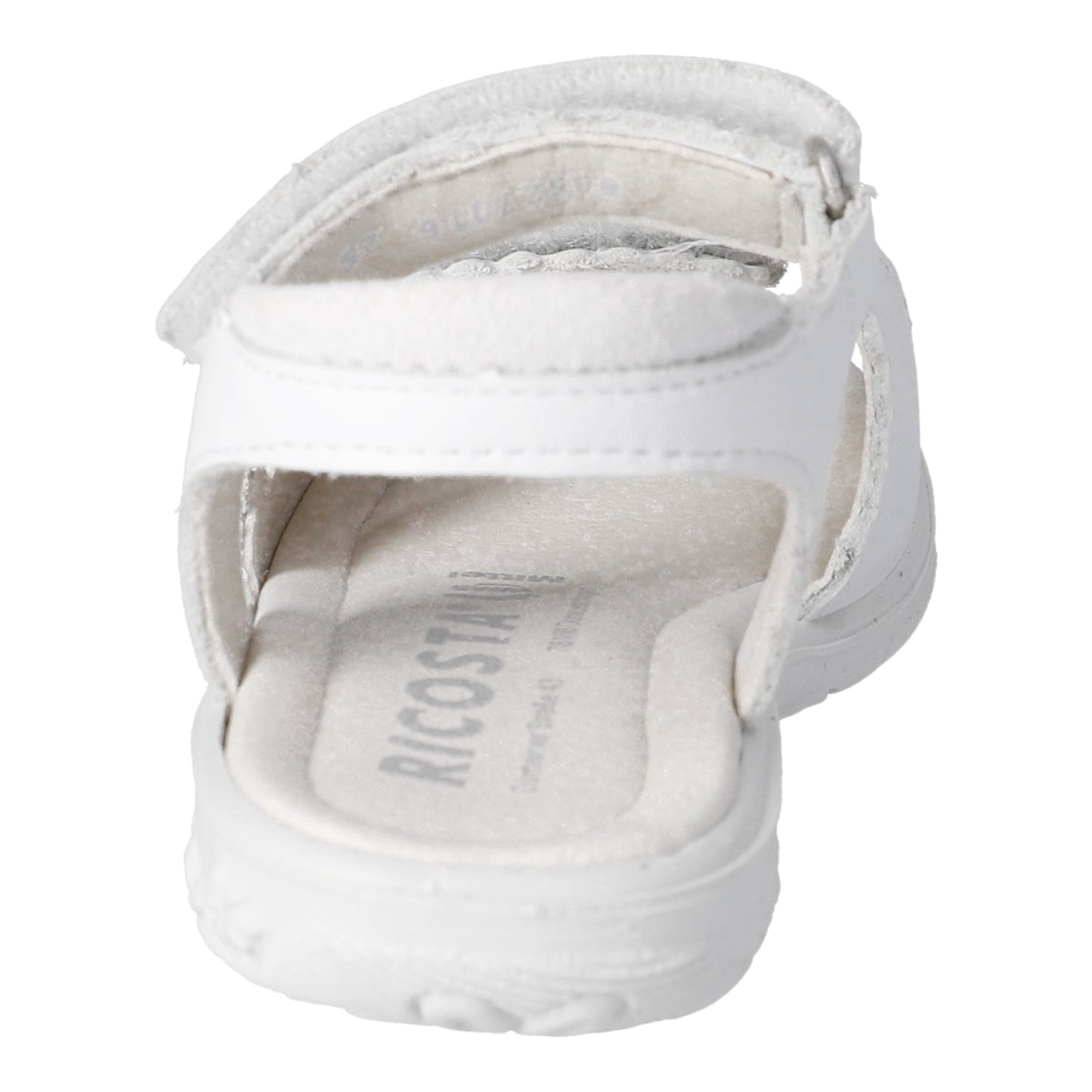 Mima White Leather Sandal With Strawberry Motif