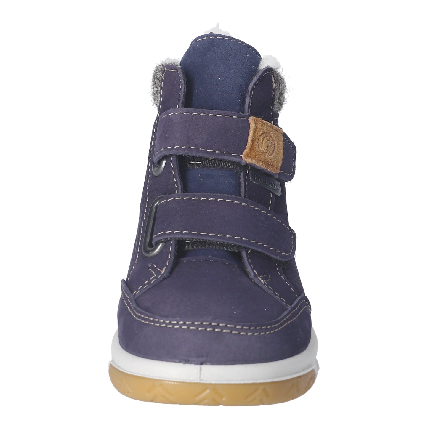 Luan Waterproof Wool Lined Junior Navy Nubuk Leather Hight Top Boot