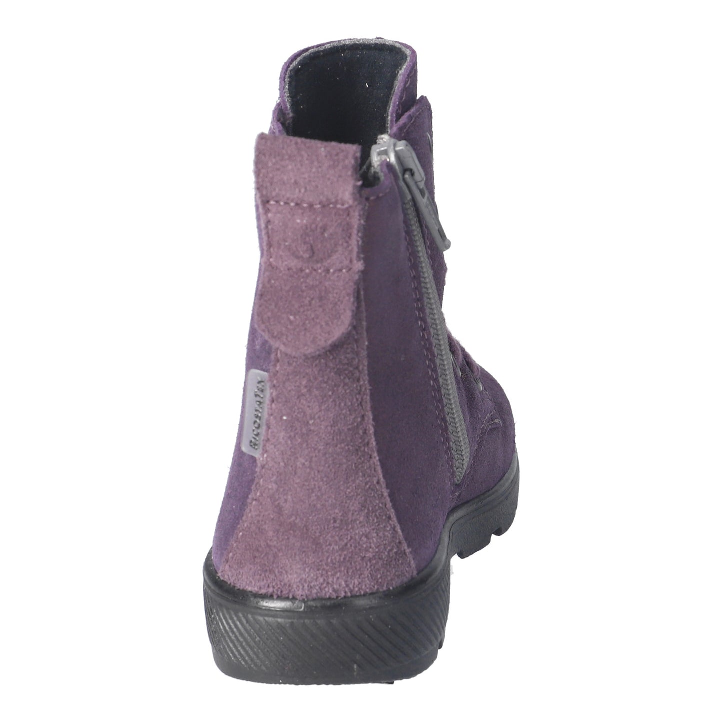 Anni Dark Purple Shine Waterproof Warm Lined Girls Lace And Zipped Boot