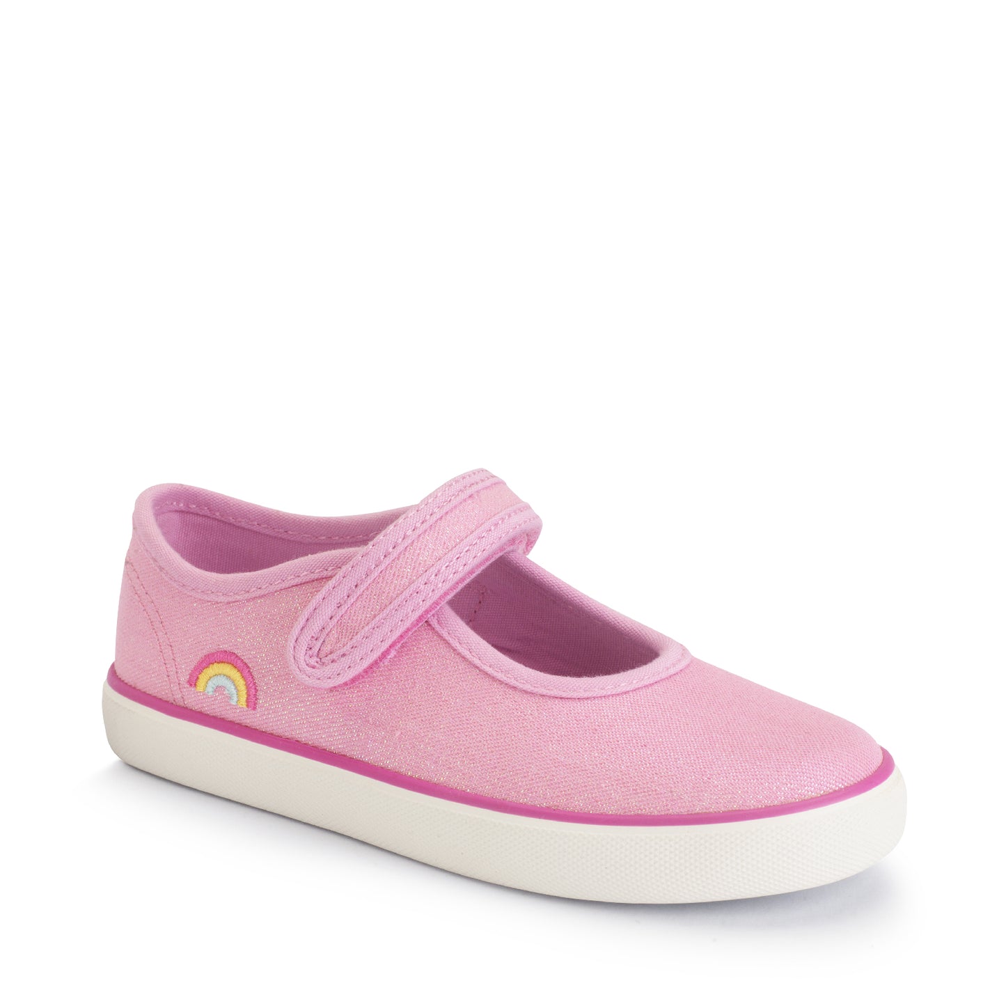 Lemonade Pink Glitter Girls Canvas Shoe