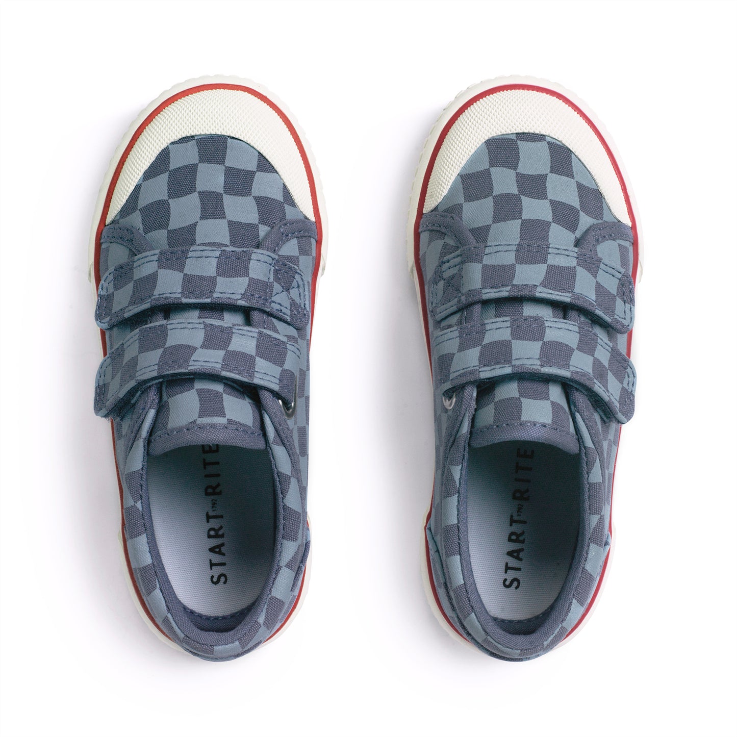 Kicks Denim Blue Check Canvas Shoe