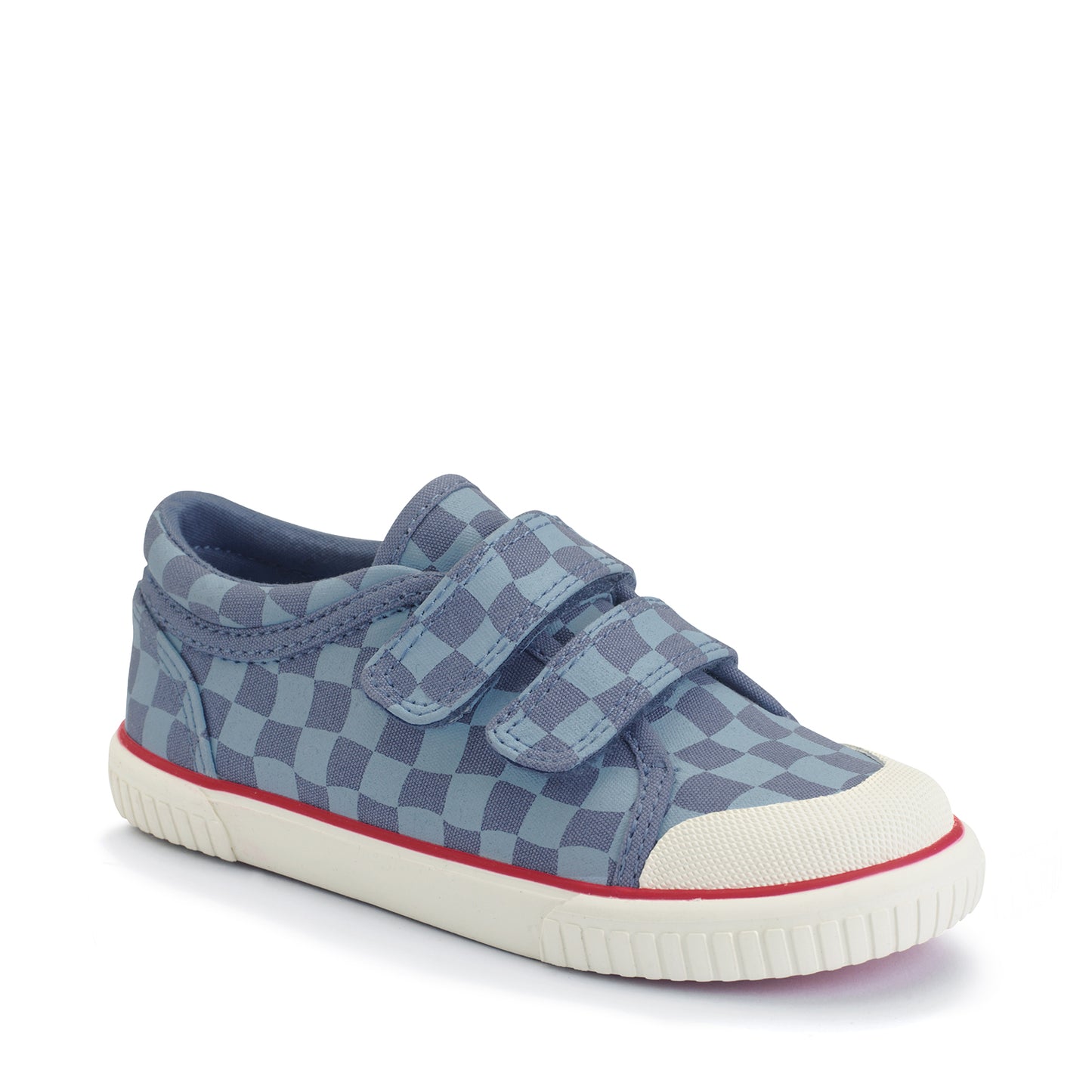 Kicks Denim Blue Check Canvas Shoe