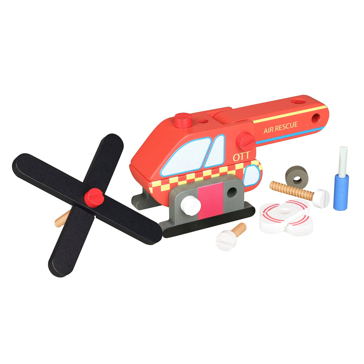 Buildable Wooden Helicopter