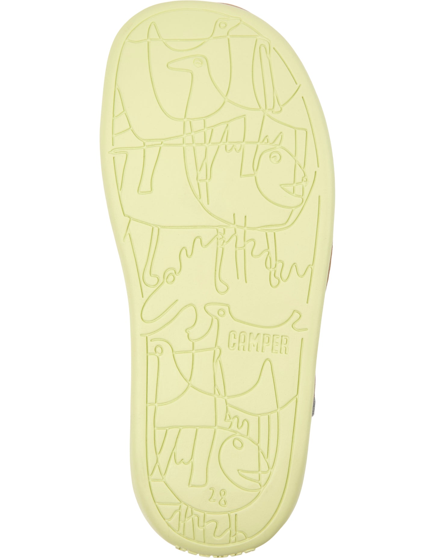 Bicho Kids Girl's Fisherman Style Silver Leather Sandal
