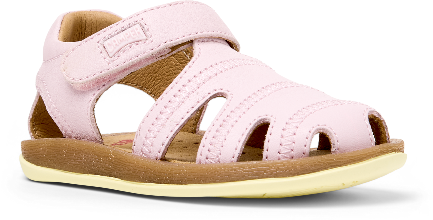 Bicho Pink Leather Fisherman Style First Walker Sandal