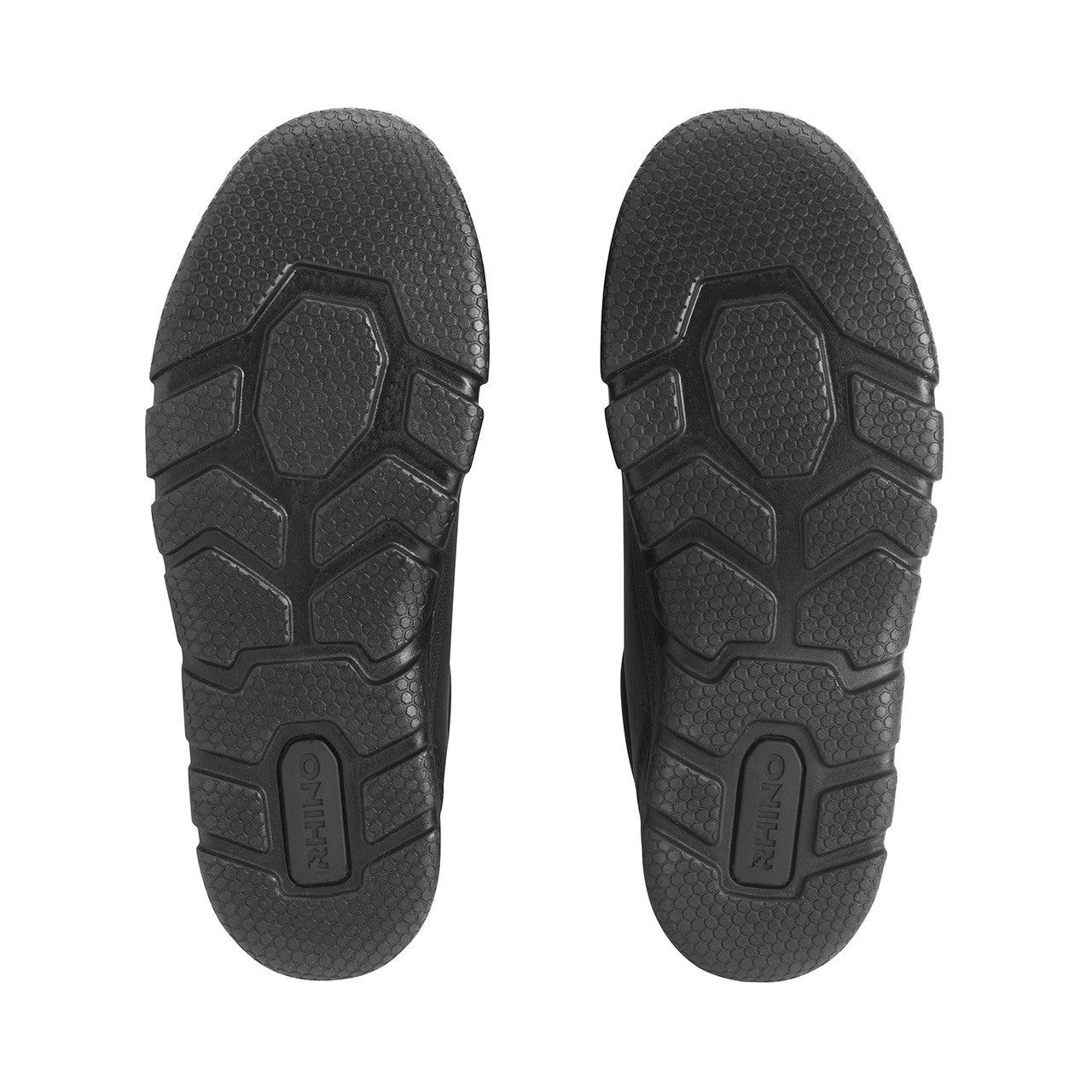 Rhino Challenger Black Leather Lace-up Boys School Shoe