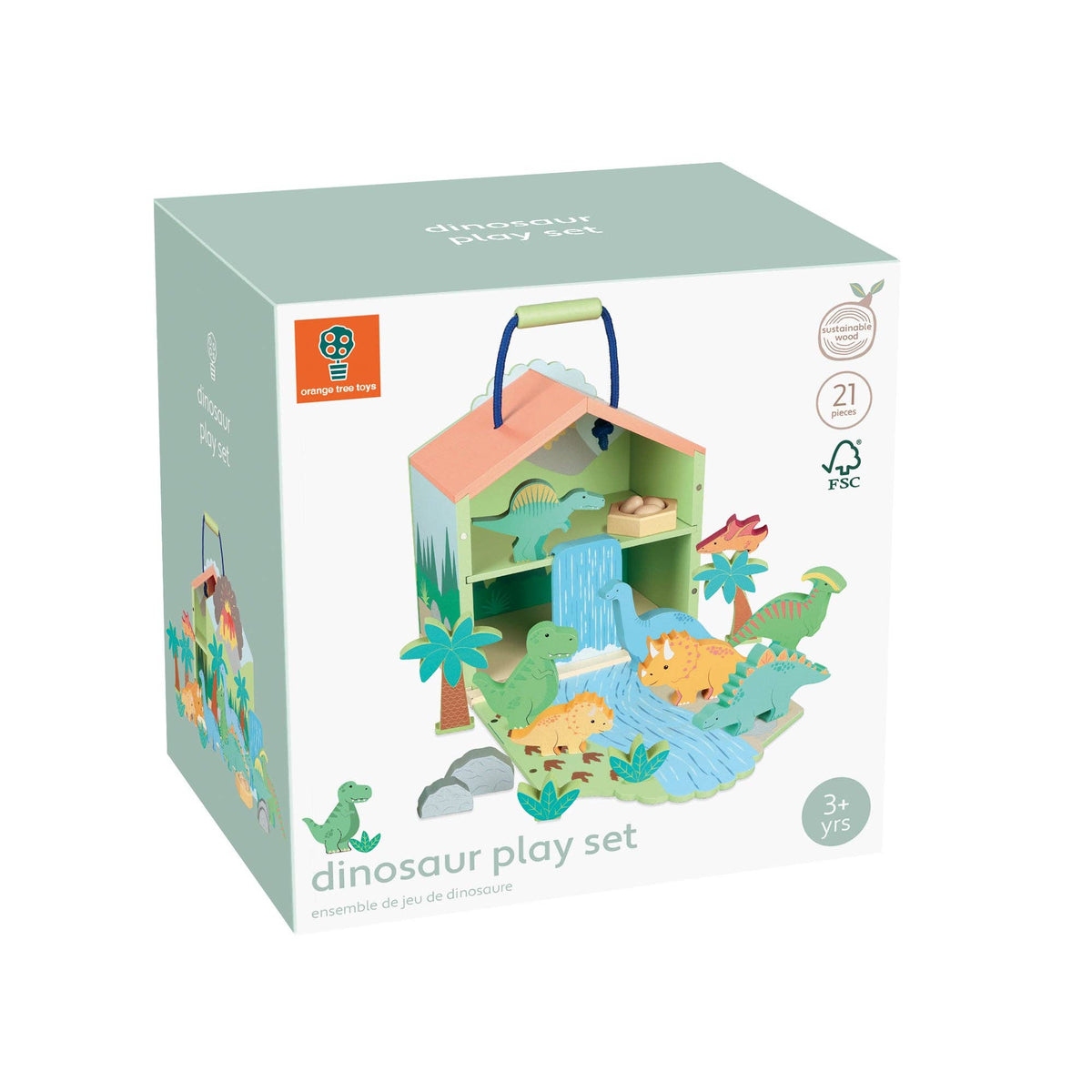 Wooden Dinosaur Play Set