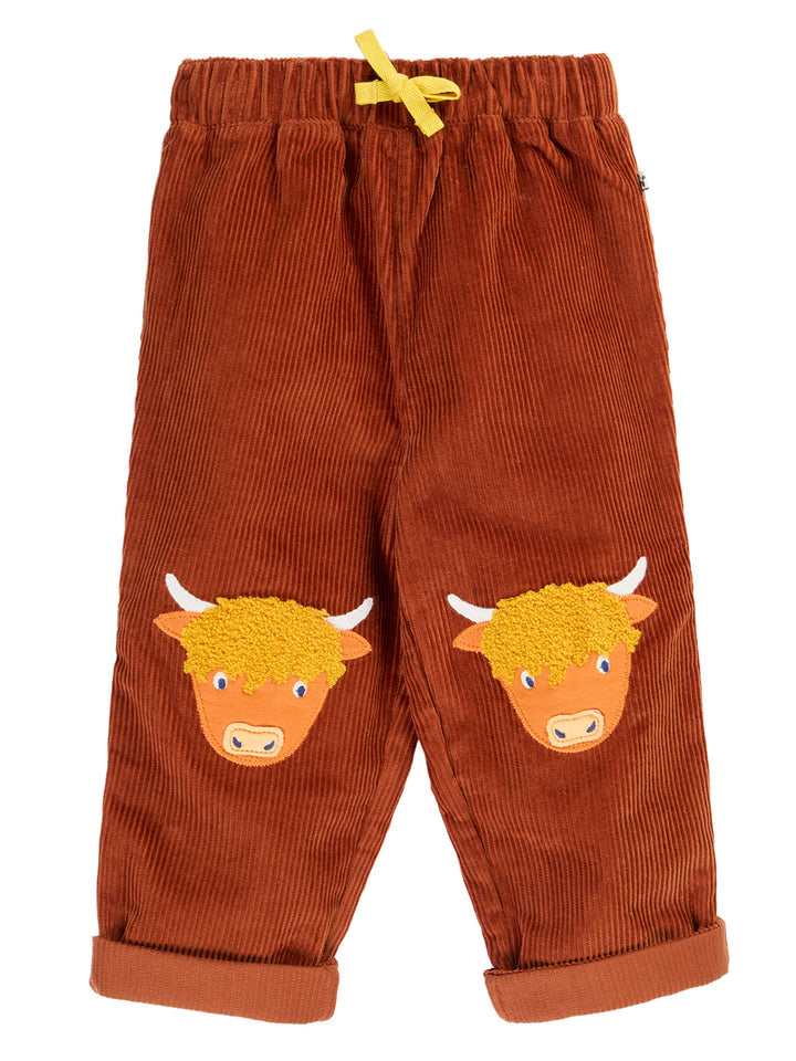 Arlo Rust Highland Cow Trousers