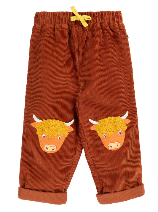 Arlo Rust Highland Cow Trousers
