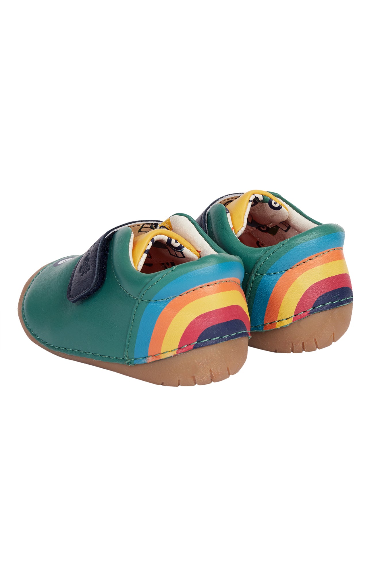 Fjord Tractor Holly Green Leather First Walker