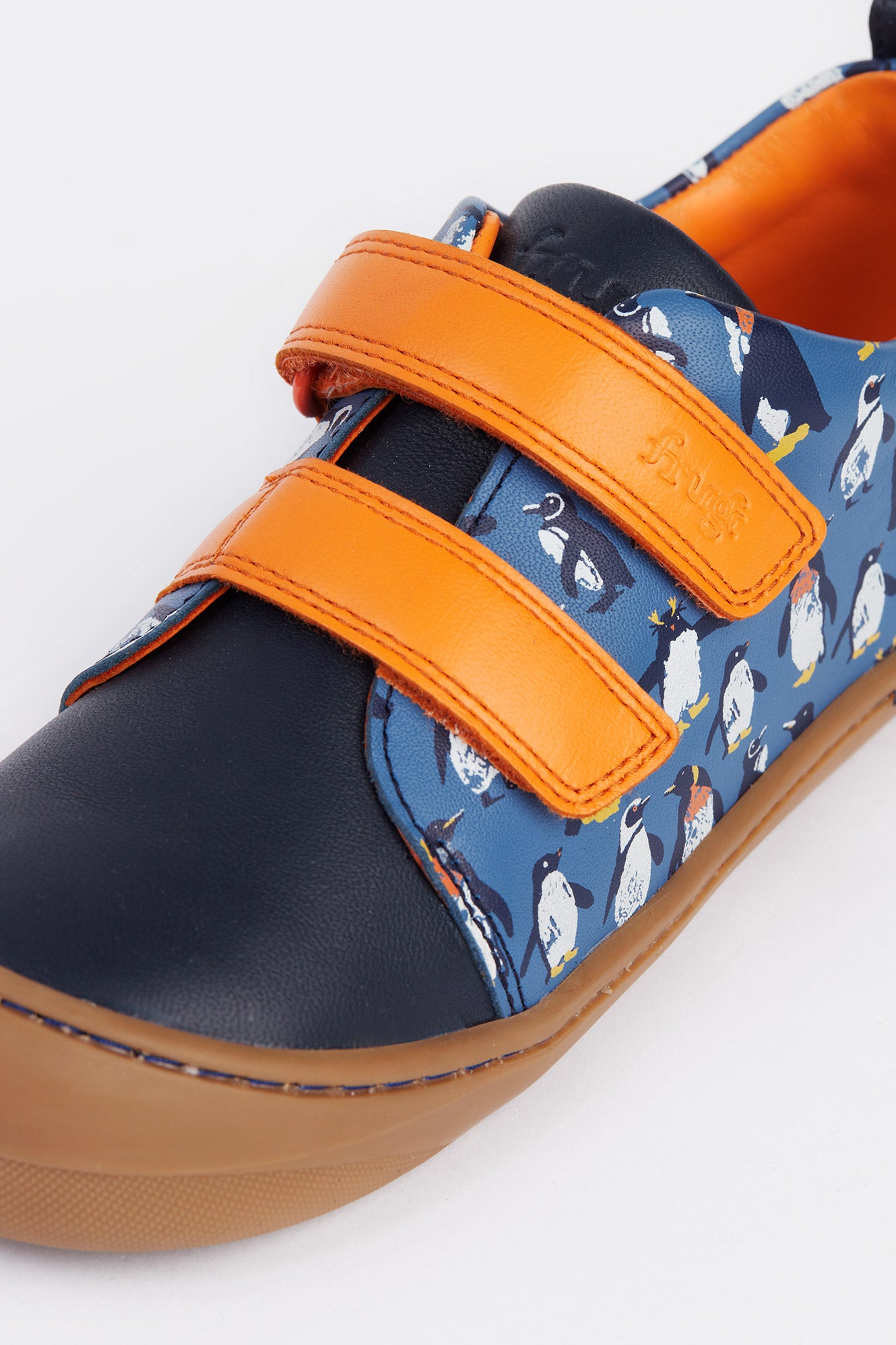 Tide Low Top Penguin Waddle Navy Leather Toddler Shoe