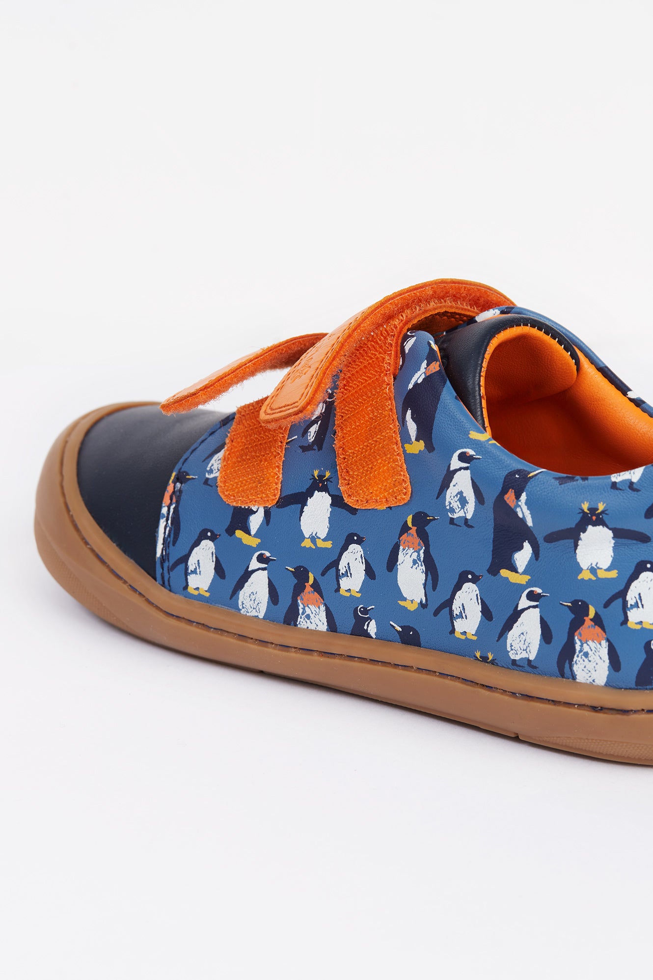 Tide Low Top Penguin Waddle Navy Leather Toddler Shoe