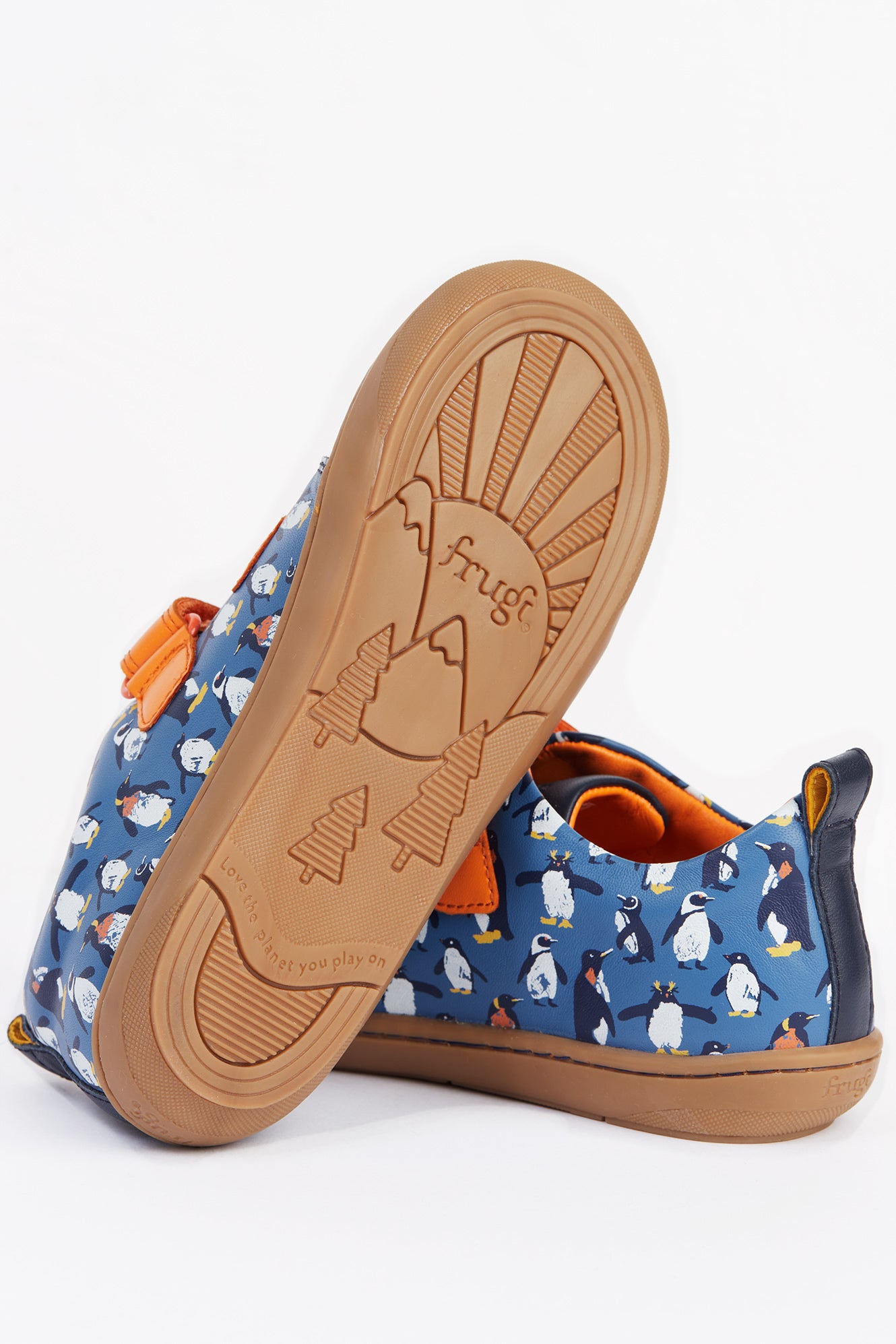 Tide Low Top Penguin Waddle Navy Leather Toddler Shoe