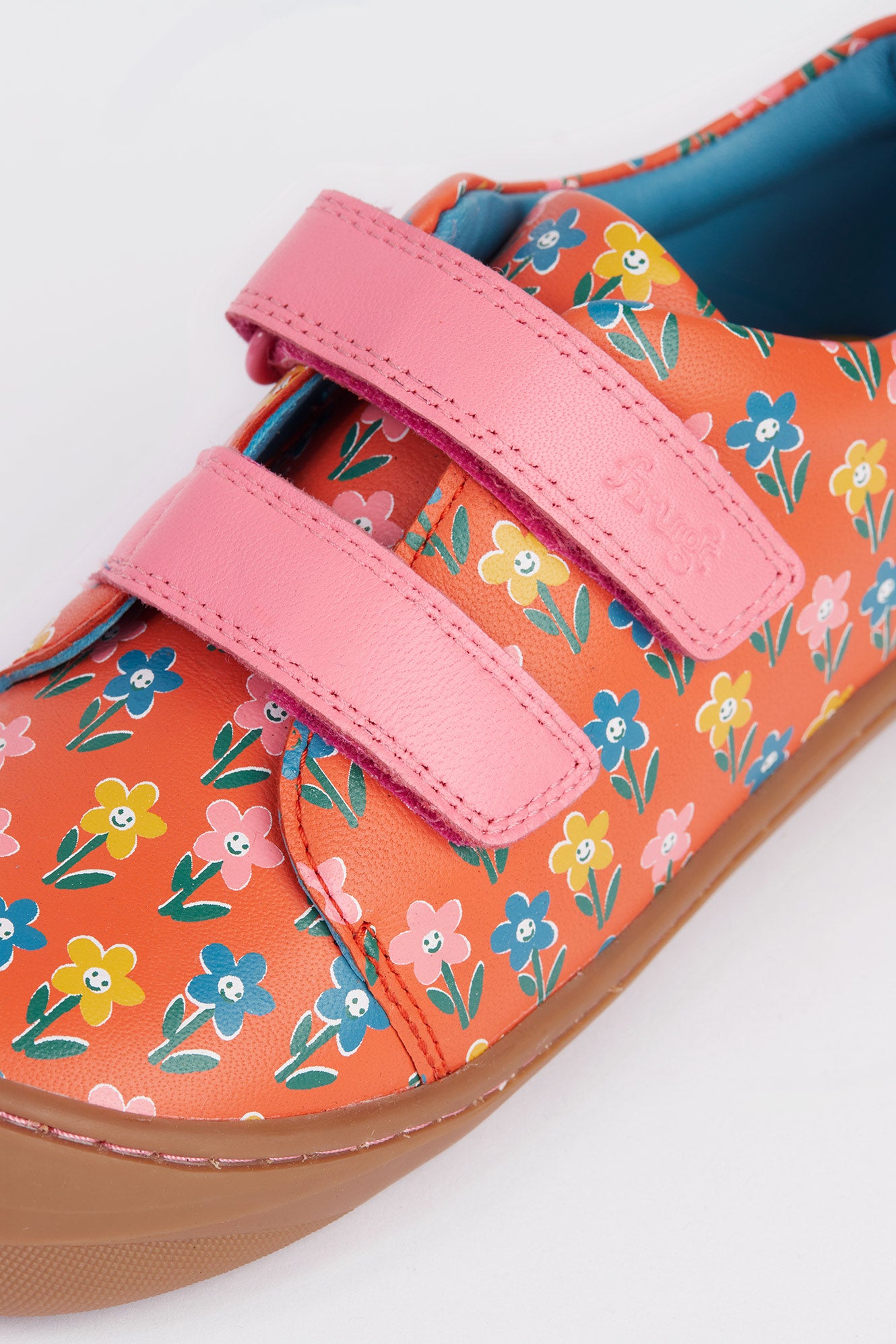 Tide Low Top Fun Flower Leather Toddler Shoe