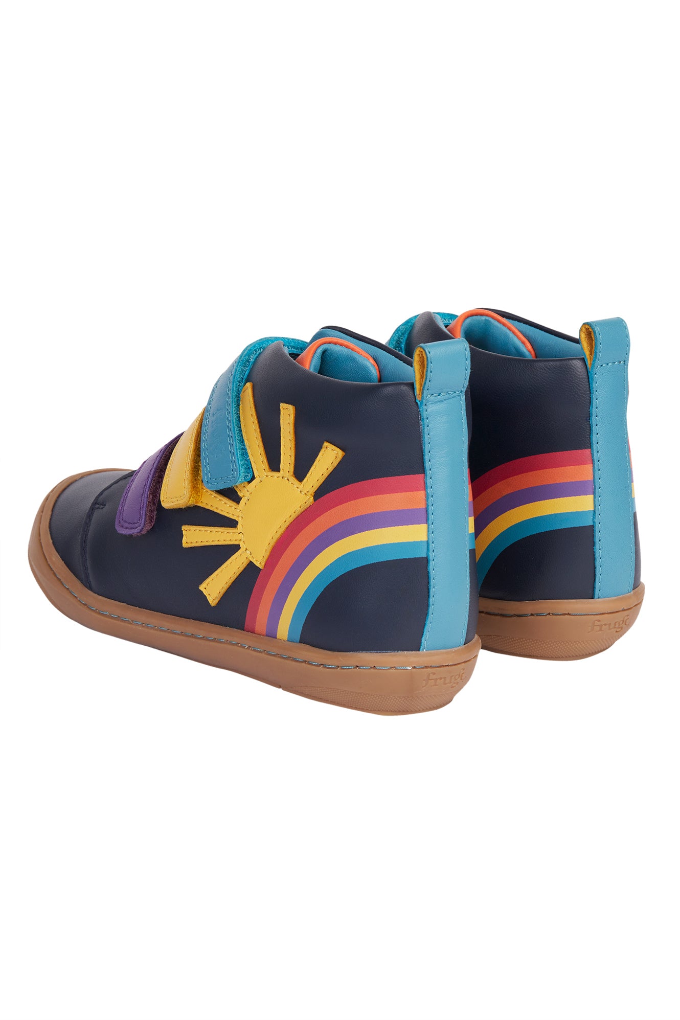 Meadow High Top Sunshine Navy Leather Shoe