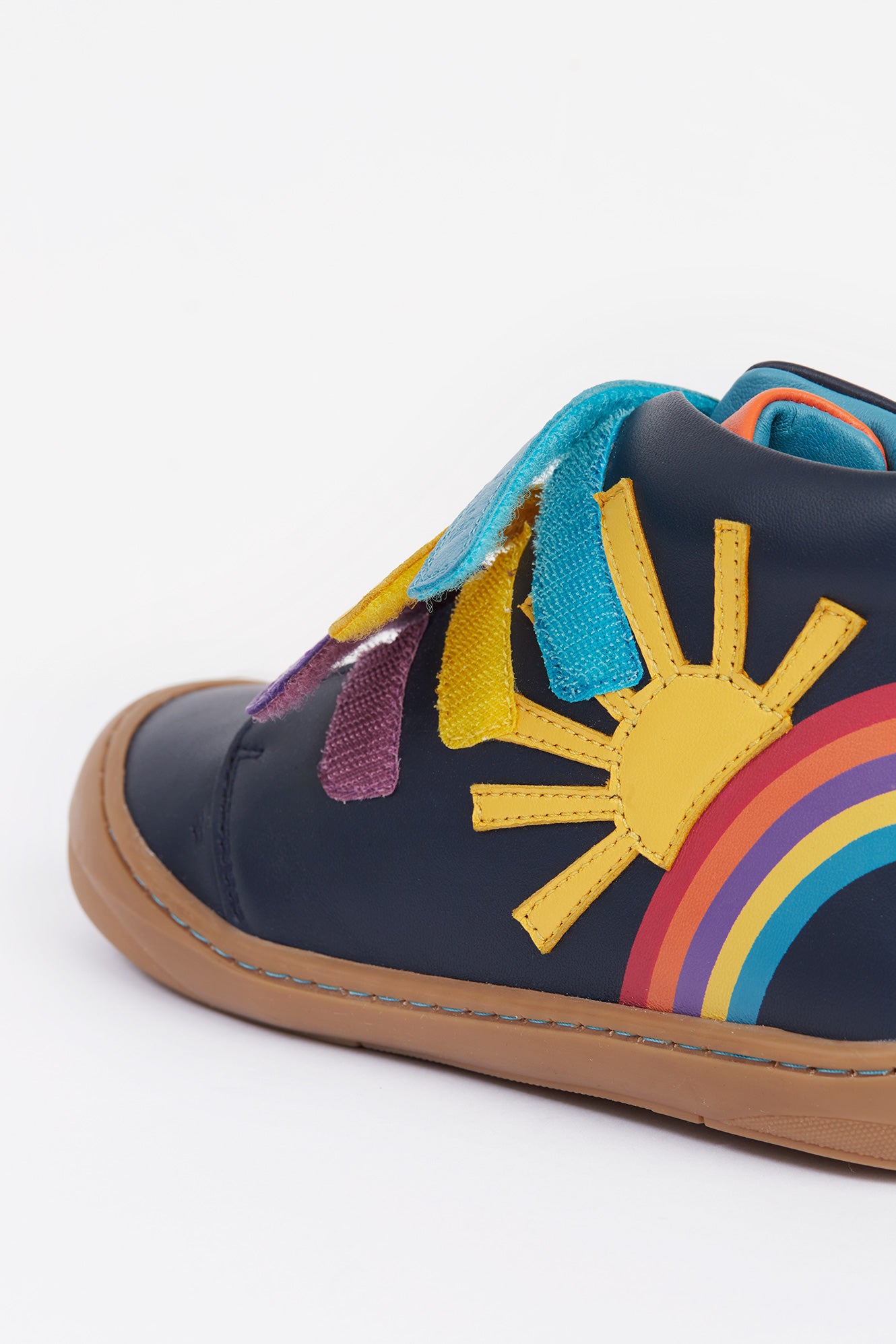 Meadow High Top Sunshine Navy Leather Shoe