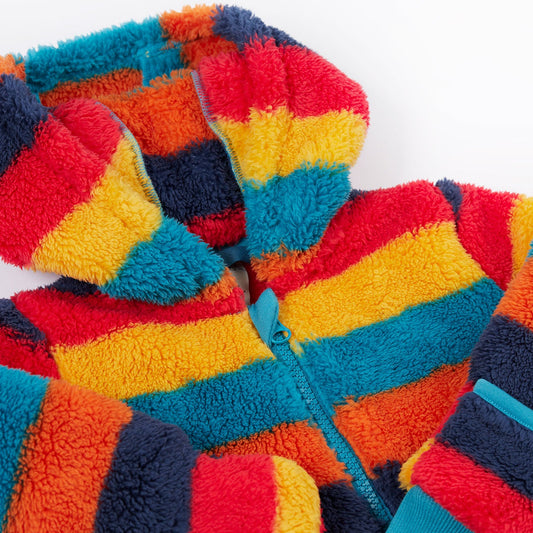 Cosy Ted Sunuggle Suit Autumn Stripes