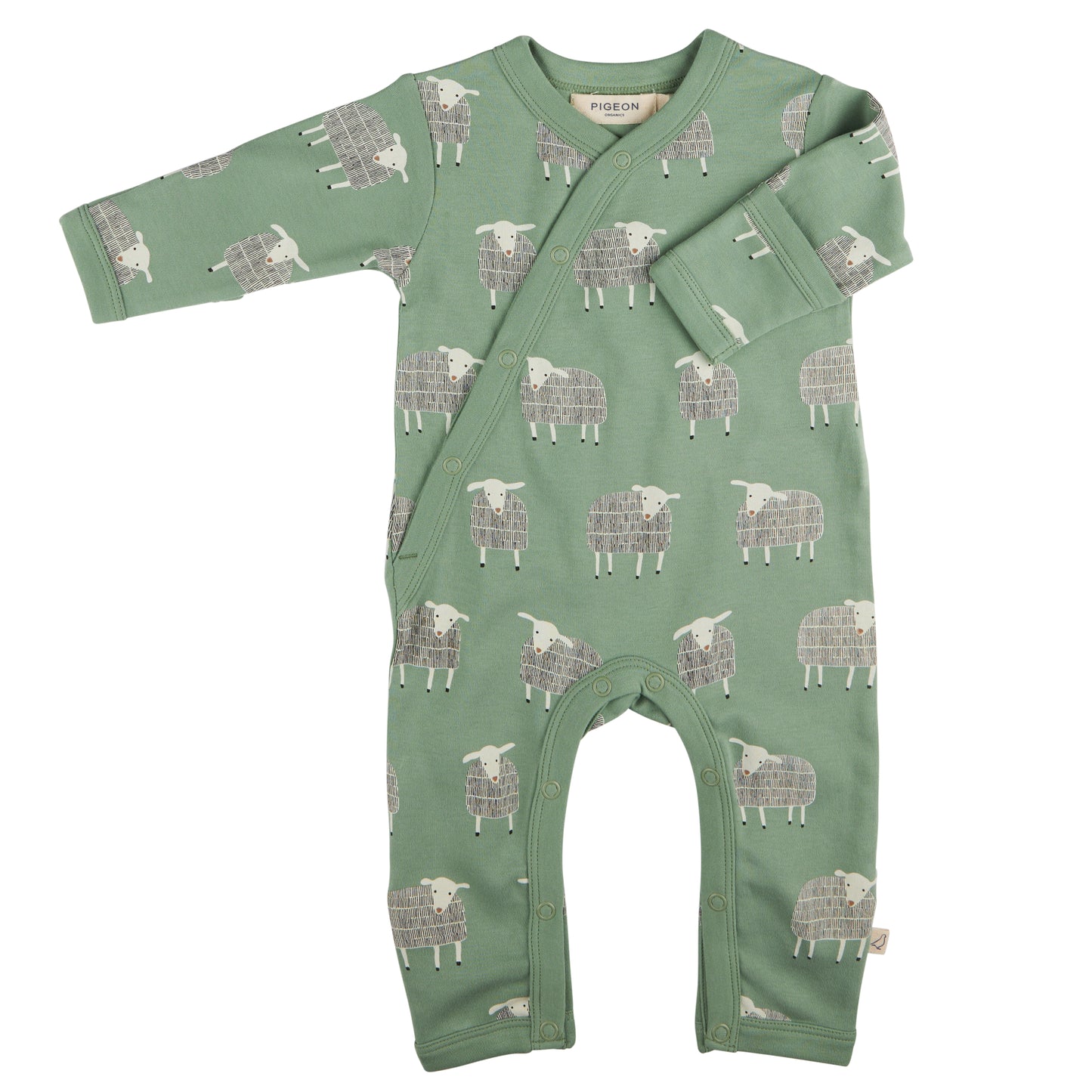 Kimono Romper Sheep Basil Green