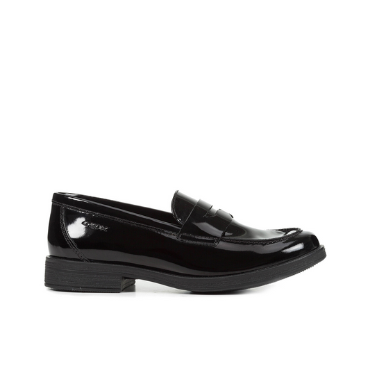 Agata Loafer Black Patent Leather Girls School Shoe