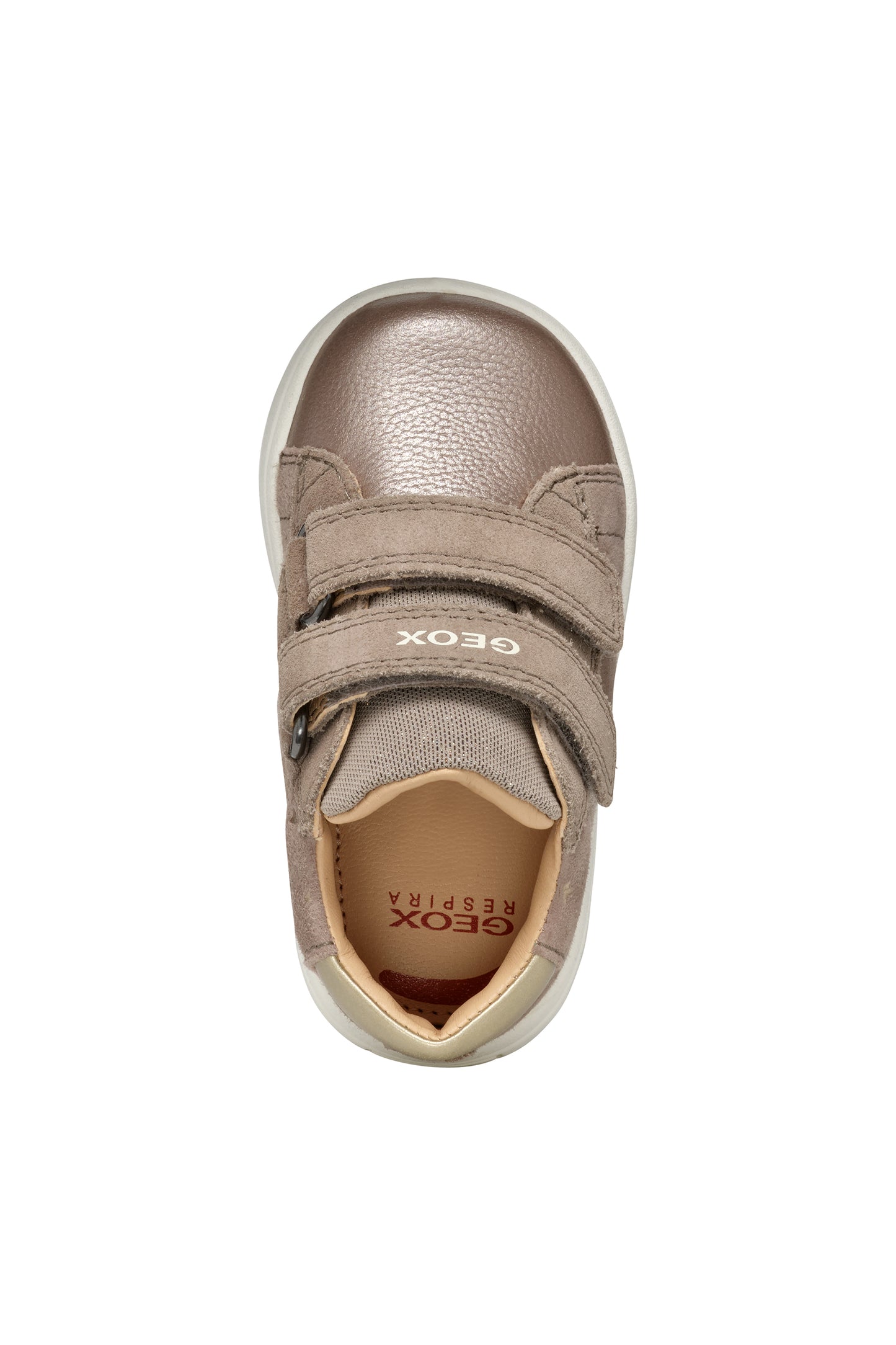 Biglia Baby Girl's Dark Beige/Platinum Leather Shoe