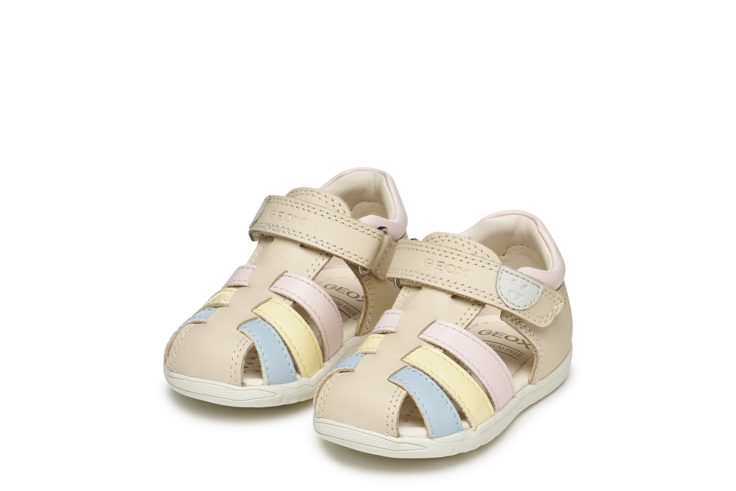 Baby Macchia Ivory Light Yellow Leather Sandal