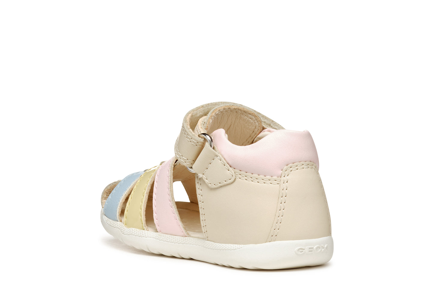 Baby Macchia Ivory Light Yellow Leather Sandal