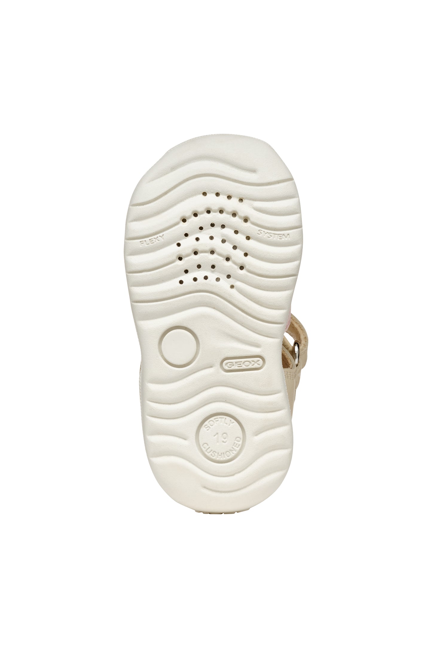 Baby Macchia Ivory Light Yellow Leather Sandal