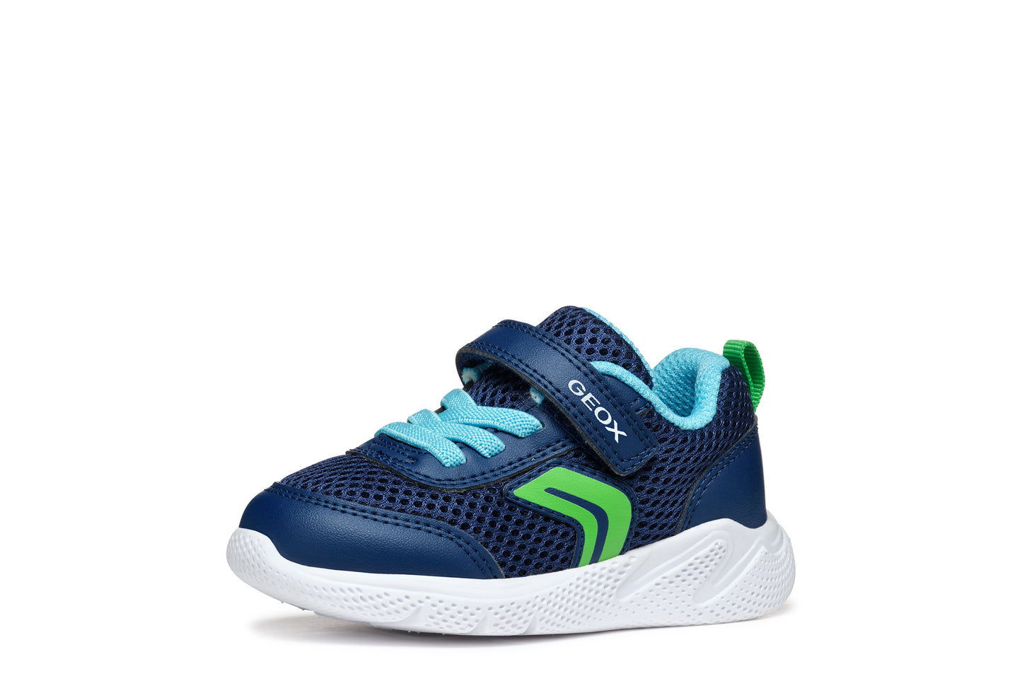 Sprintye Infant Boys Navy Light Green Trainer