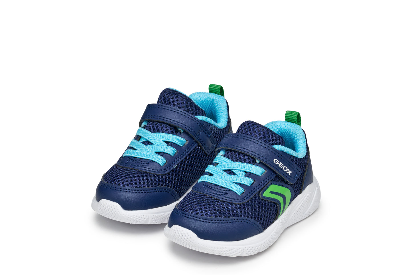 Sprintye Infant Boys Navy Light Green Trainer