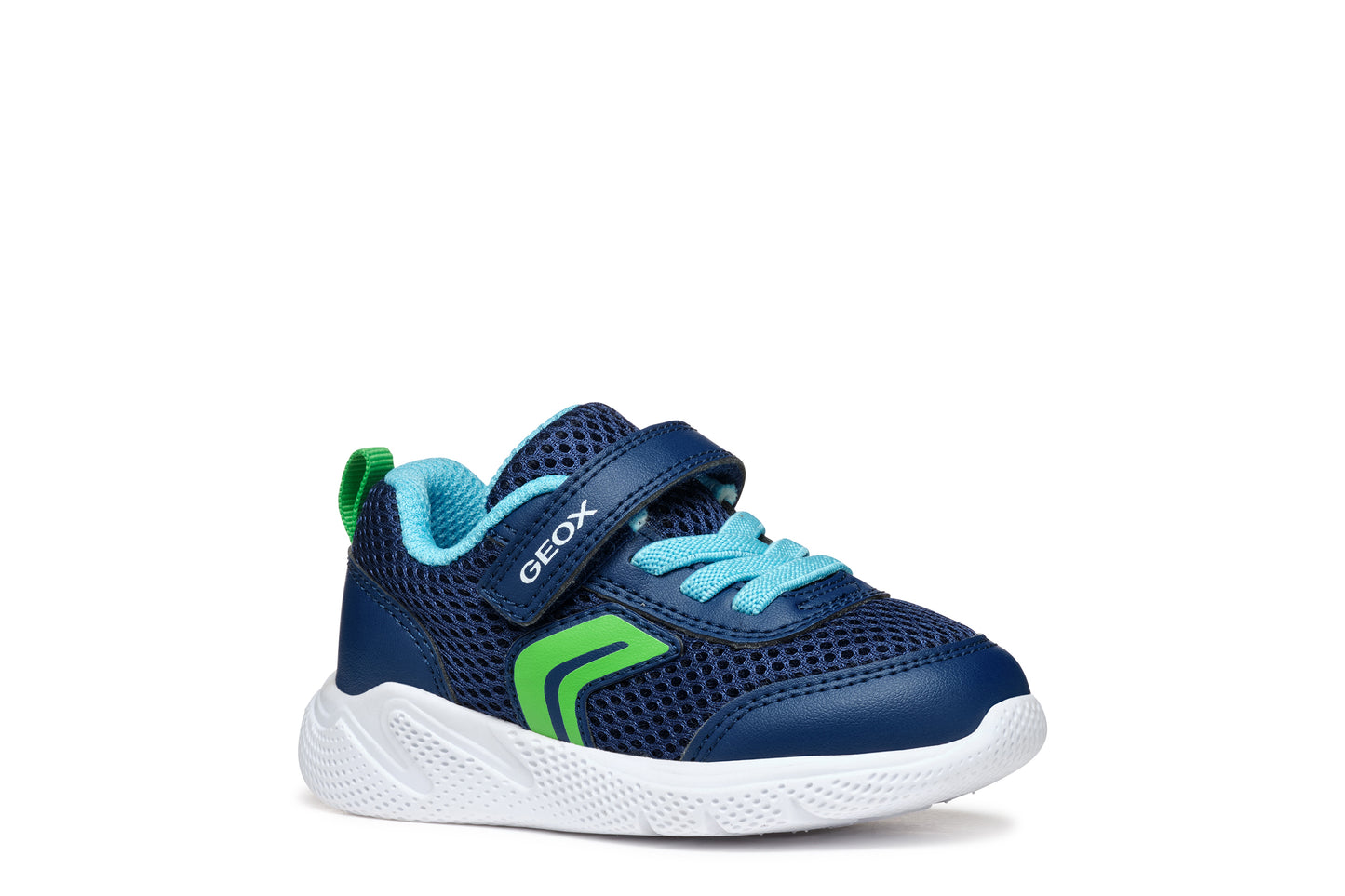 Sprintye Infant Boys Navy Light Green Trainer