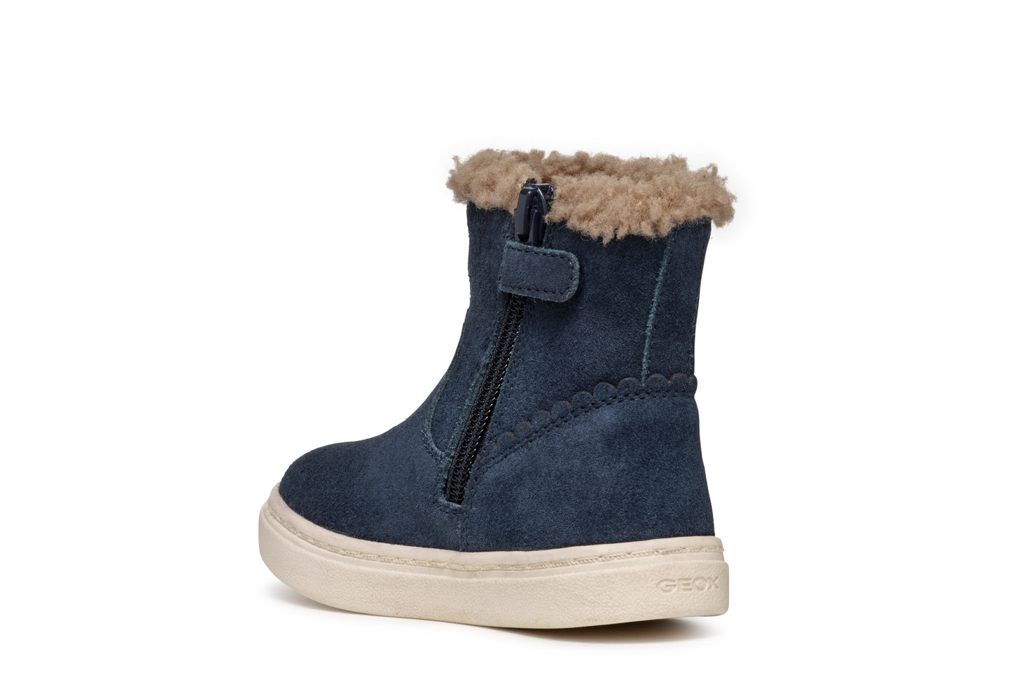 Baby Nashik Navy Suede Warm Lined Boot