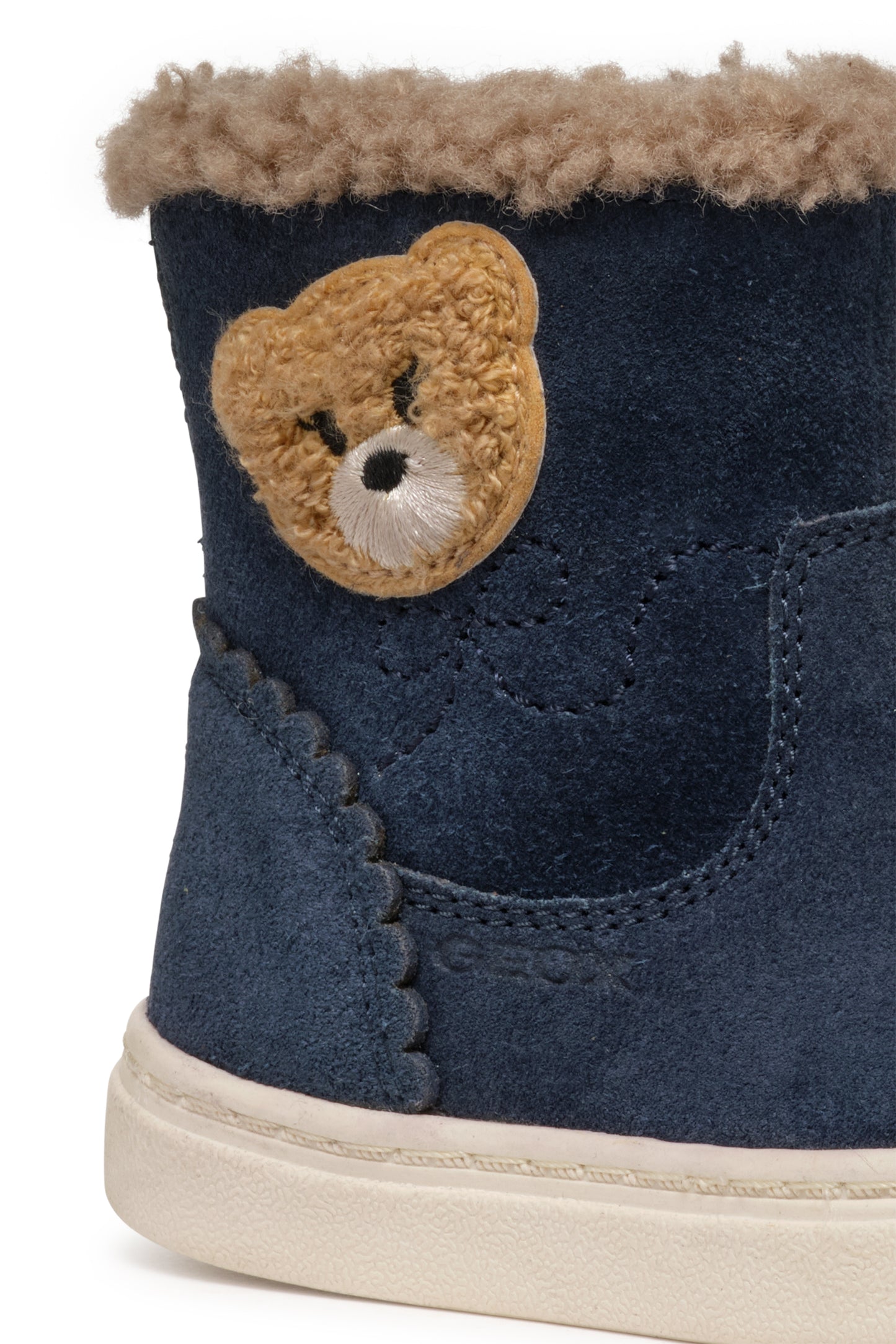 Baby Nashik Navy Suede Warm Lined Boot