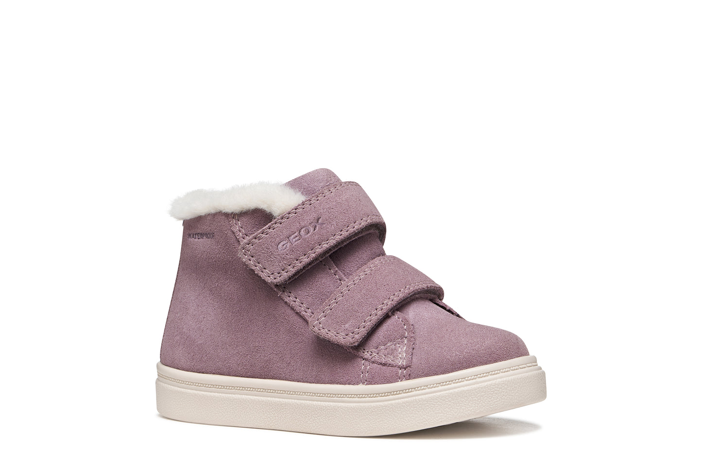 Nashik Toddler Girls Waterproof Light Prune Leather High Top Boot