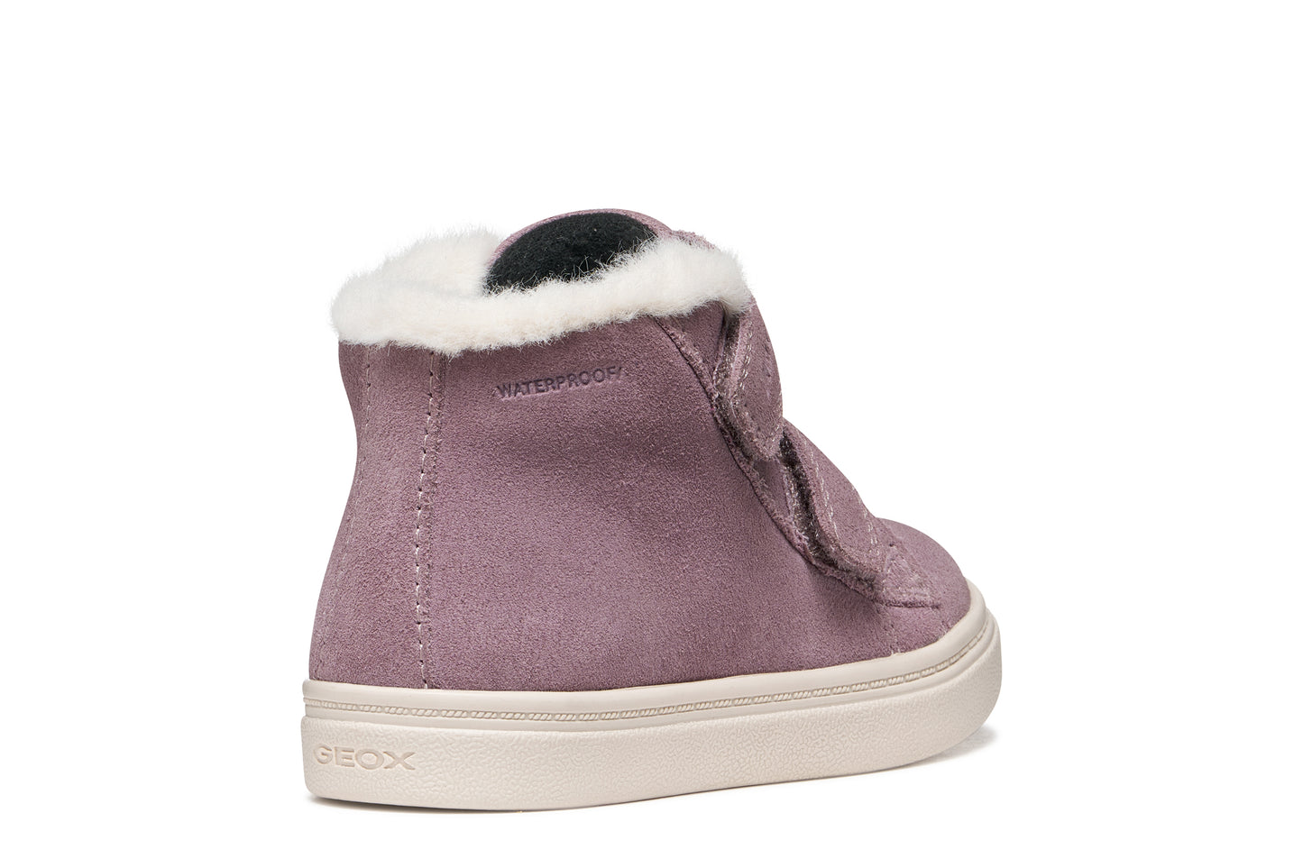 Nashik Toddler Girls Waterproof Light Prune Leather High Top Boot