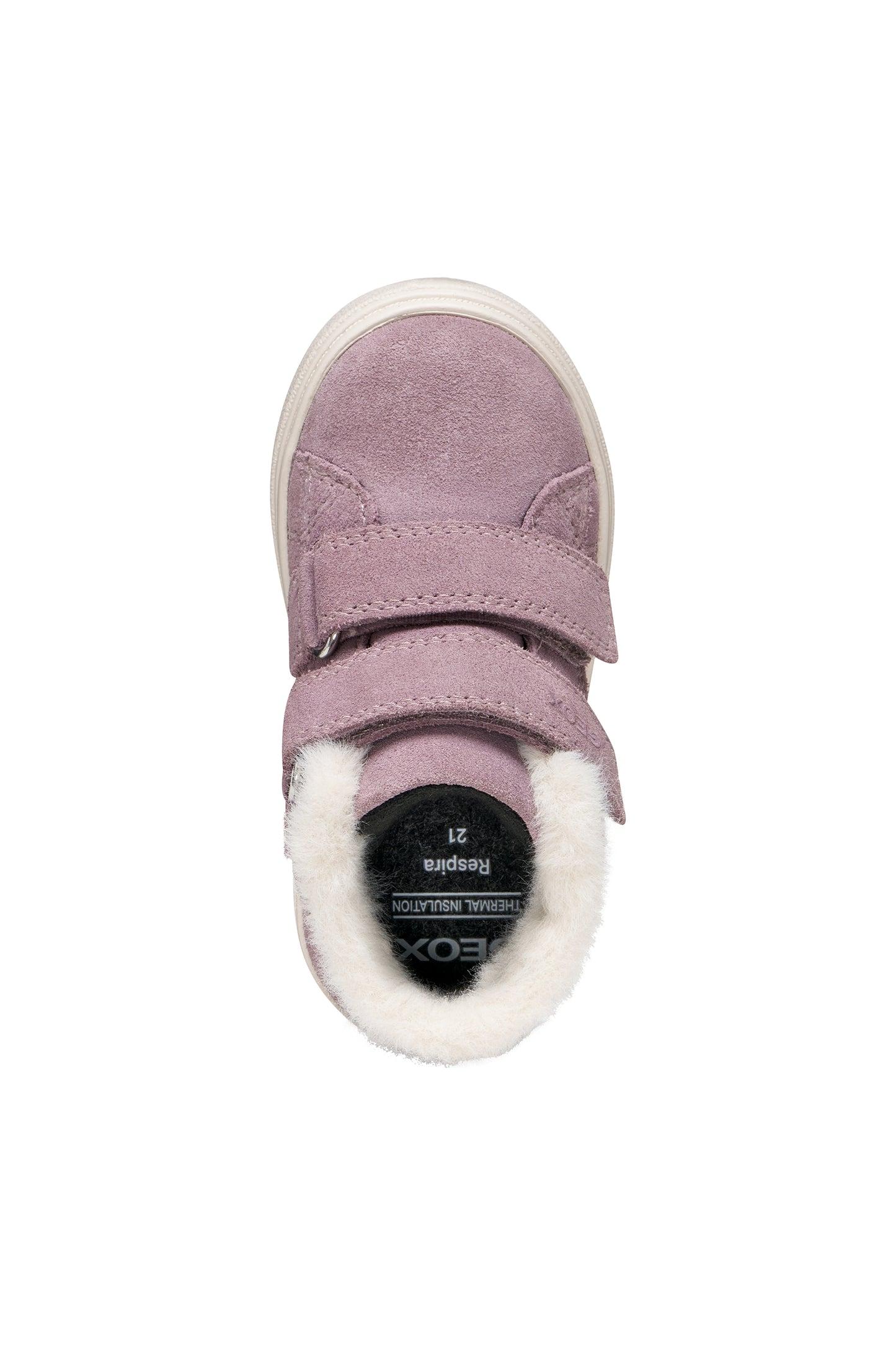 Nashik Toddler Girls Waterproof Light Prune Leather High Top Boot