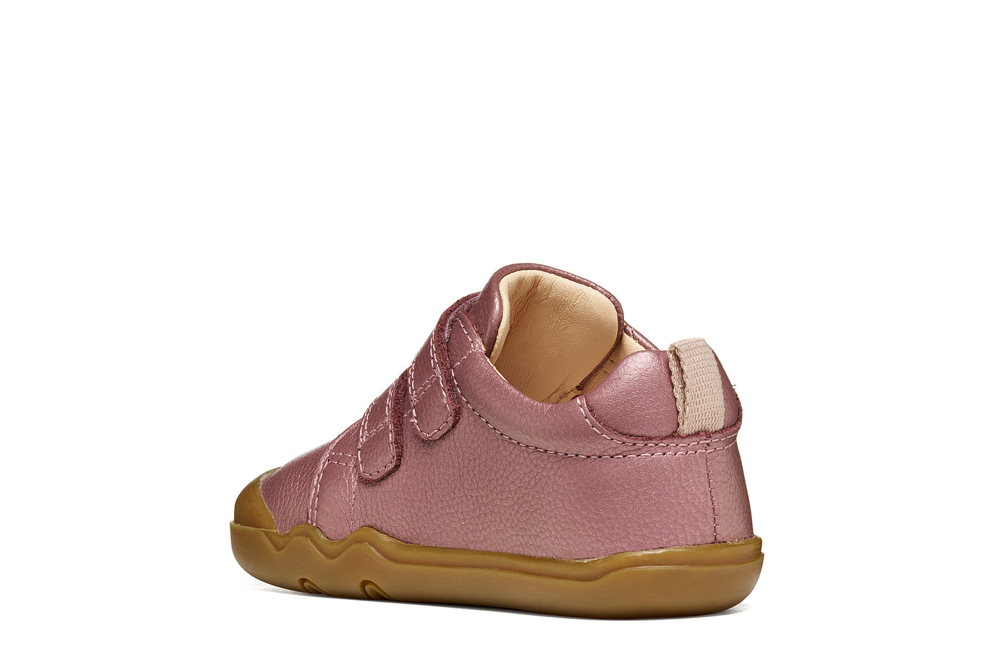 Baby Steppieup Dark Rose Leather Barefoot First Shoe