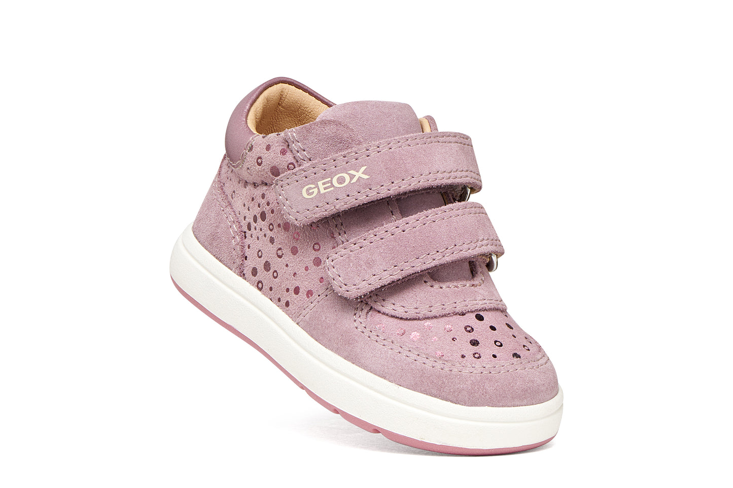 Baby Biglia Dark Pink Nubuk Leather First Shoe