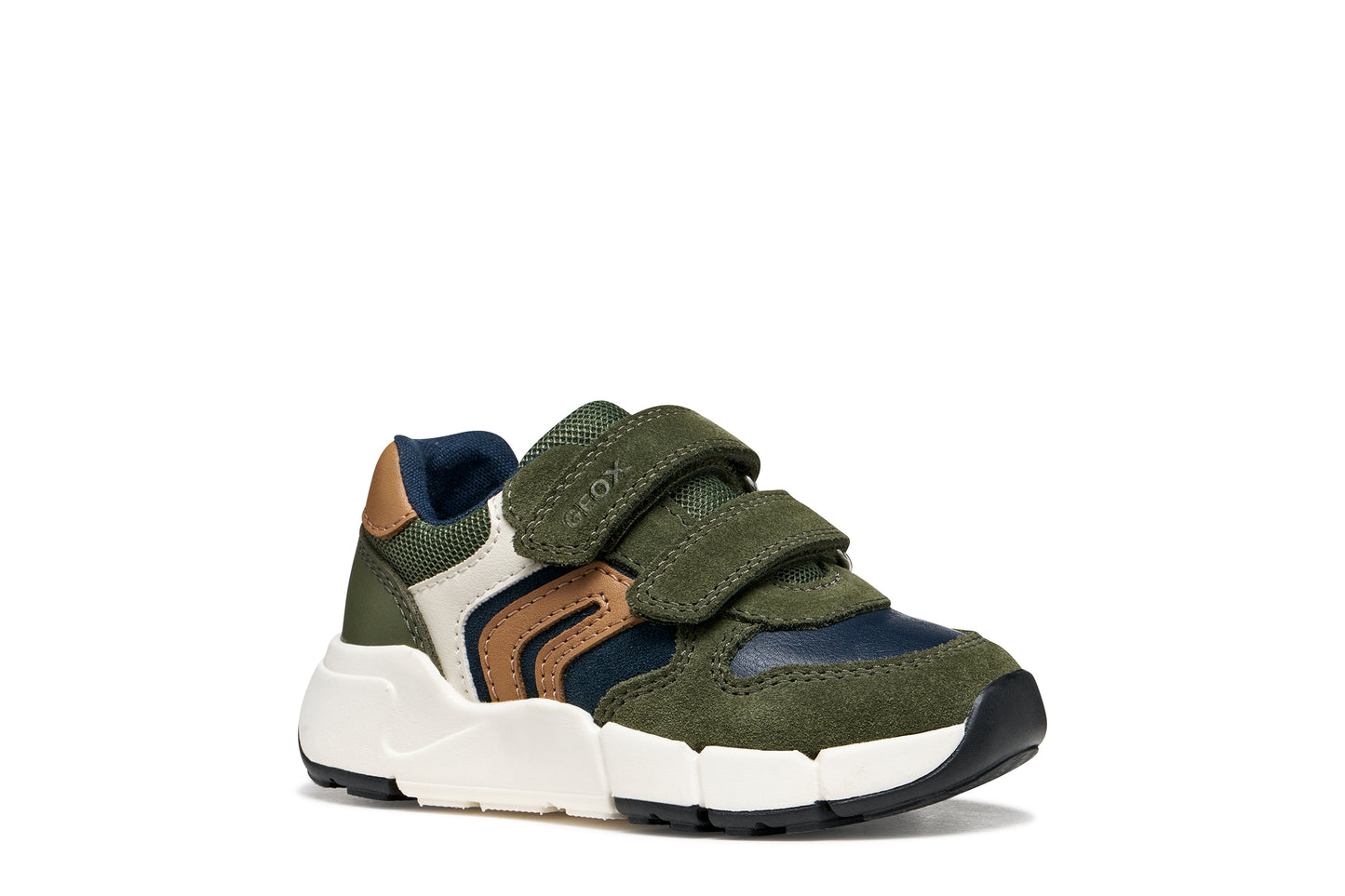 Flexyper Mini Baby Boys Musk/Cognac Low Top Trainer