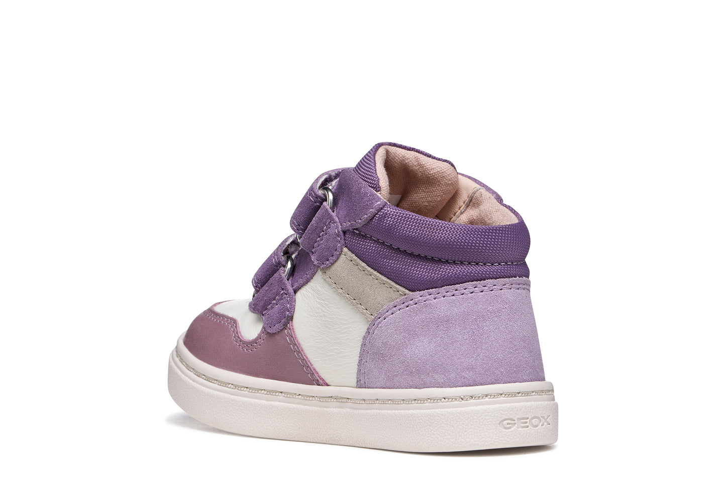 Nashik Toddler Girls Dark Mauve and Ivory Nubuk and Leather High Top Boot