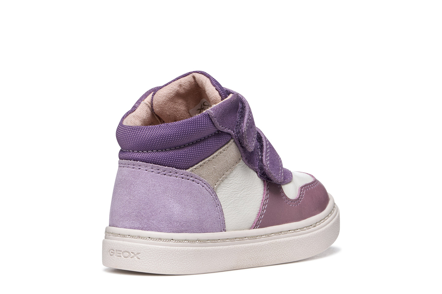 Nashik Toddler Girls Dark Mauve and Ivory Nubuk and Leather High Top Boot