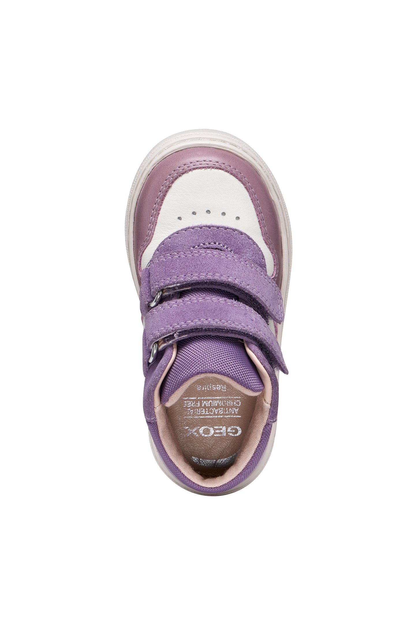 Nashik Toddler Girls Dark Mauve and Ivory Nubuk and Leather High Top Boot