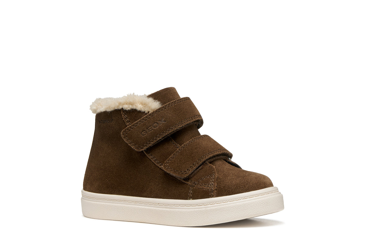 Nashik Toddler Waterproof Dark Brown Leather High Top Boot