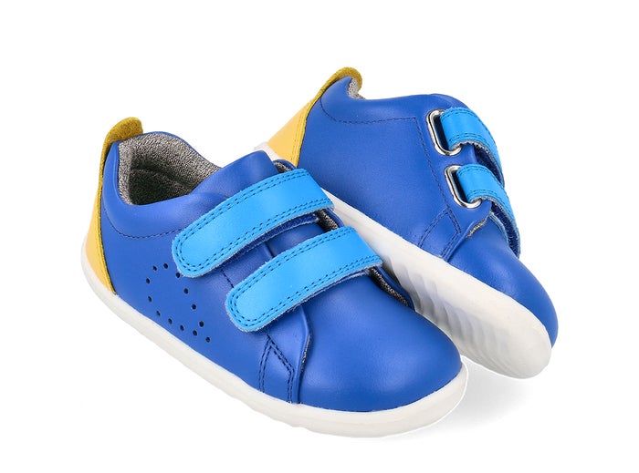 SU Grass Court Shoe in Azure Blue WithAnd Pineapple Leather